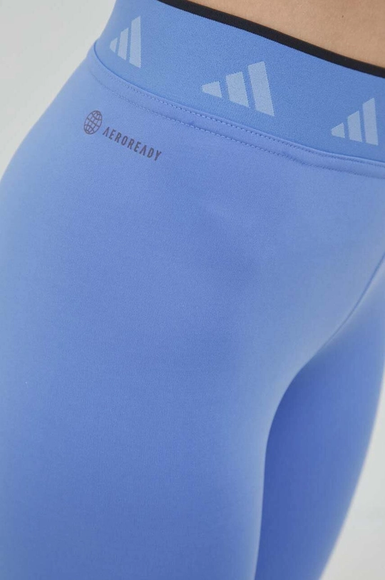 niebieski adidas Performance legginsy treningowe Techfit