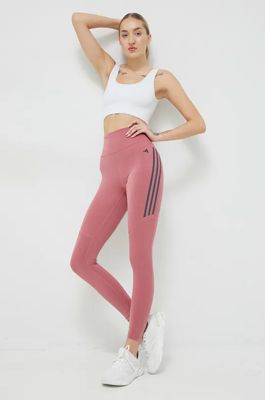 Tajice za trčanje adidas Performance DailyRun roza