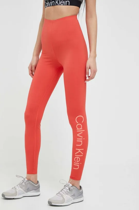 Calvin Klein Performance legginsy treningowe Essentials pomarańczowy