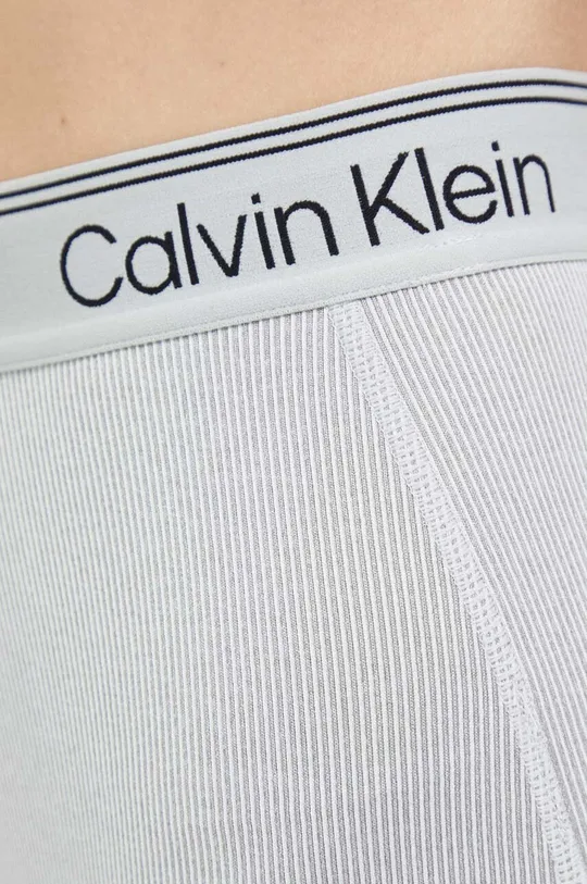 szary Calvin Klein Performance legginsy treningowe CK Athletic