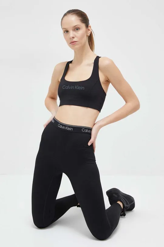 Calvin Klein Performance legginsy treningowe CK Athletic czarny