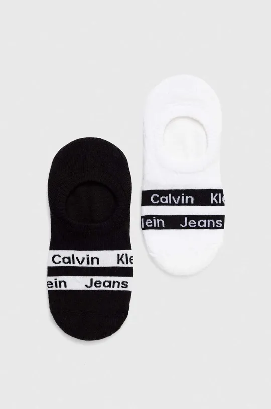bela Nogavice Calvin Klein 2-pack Ženski