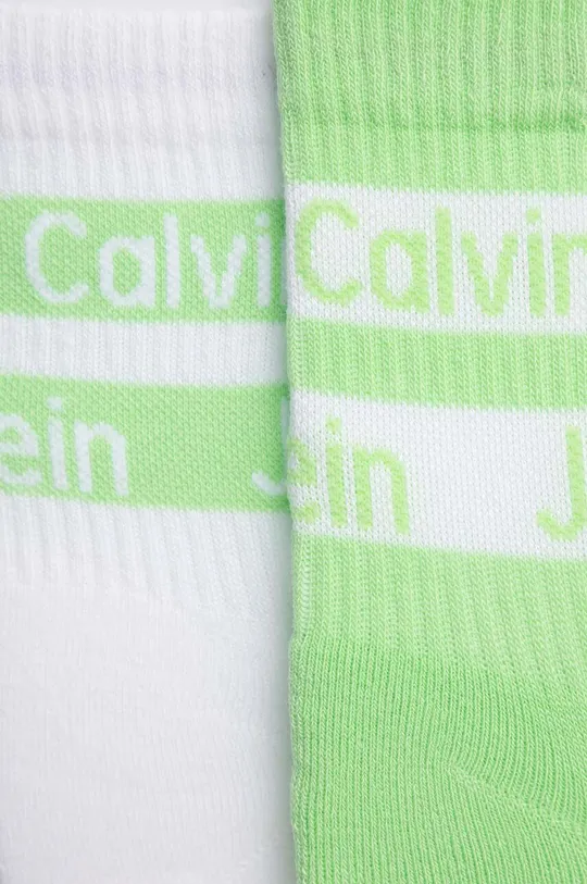 Κάλτσες Calvin Klein 2-pack πράσινο