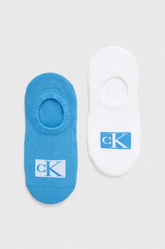 niebieski Calvin Klein skarpetki 2-pack Damski