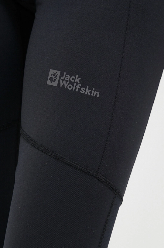 čierna Športové legíny Jack Wolfskin Berntal Tights