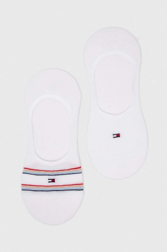 bela Nogavice Tommy Hilfiger 2-pack Ženski