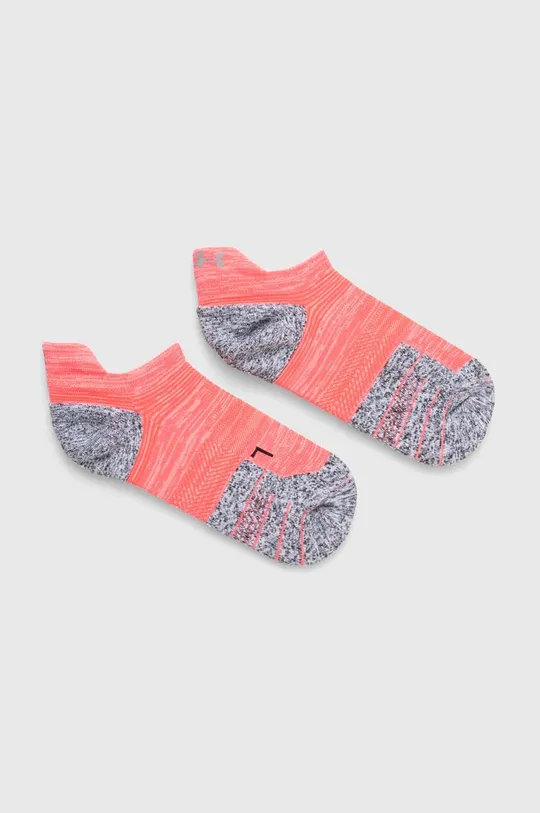 ροζ Κάλτσες Under Armour ArmourDry Run Cushion Γυναικεία