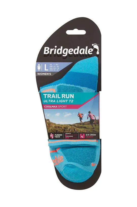 Ponožky Bridgedale Ultralight T2 Coolmax Sport 3/4  60 % Nylón, 37 % COOLMAX®, 3 % LYCRA®