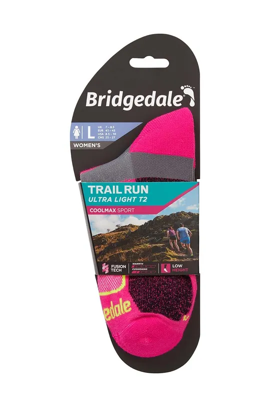 Κάλτσες Bridgedale Ultralight T2 Coolmax Low  60% Νάιλον, 37% COOLMAX®, 3% LYCRA®