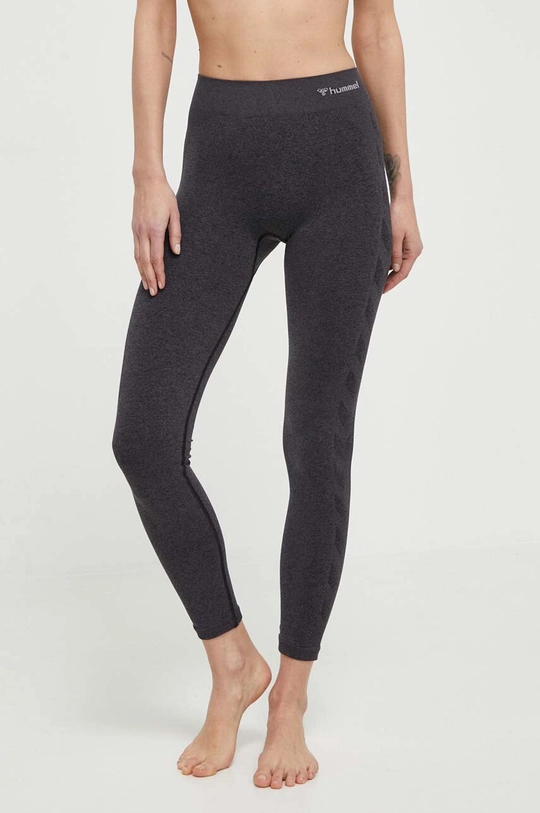 siva Tajice za jogu Hummel hmlCI SEAMLESS MID WAIST TIGHTS Ženski