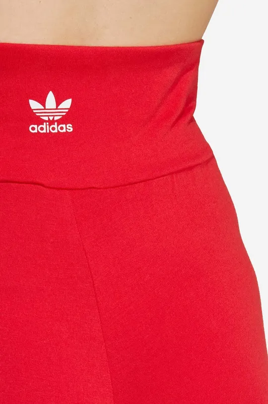 czerwony adidas Originals legginsy