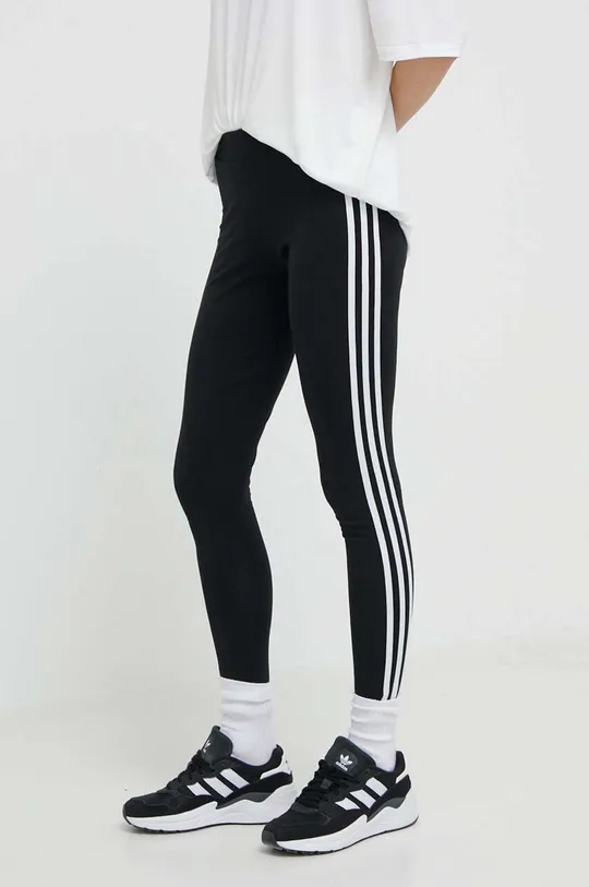 nero adidas Originals leggings 3 Stripes Tigh Donna