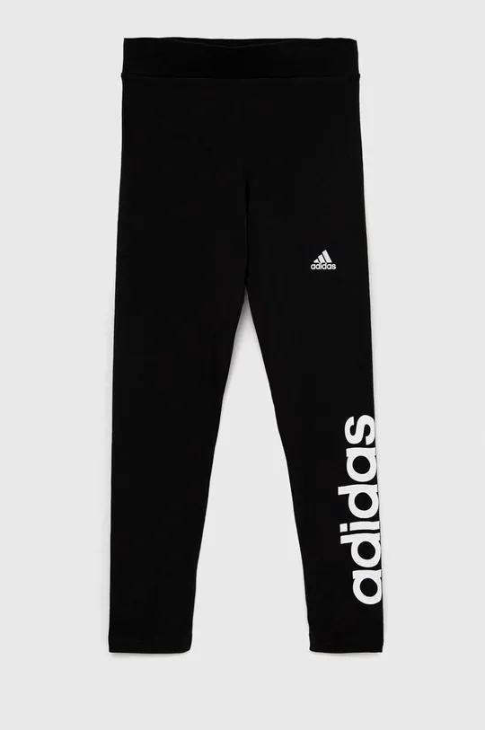 czarny adidas legginsy dziecięce G LIN Dziewczęcy