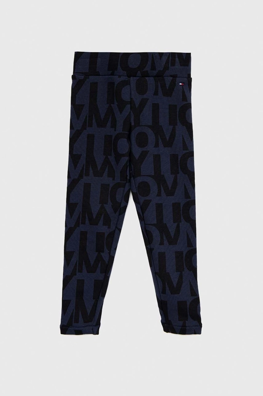 granatowy Tommy Hilfiger legginsy dziecięce Dziewczęcy