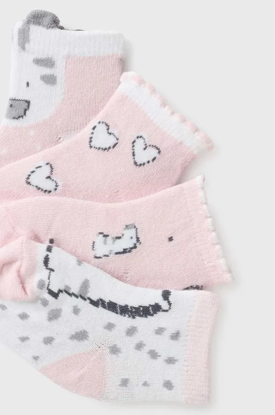 Κάλτσες μωρού Mayoral Newborn 4-pack ροζ