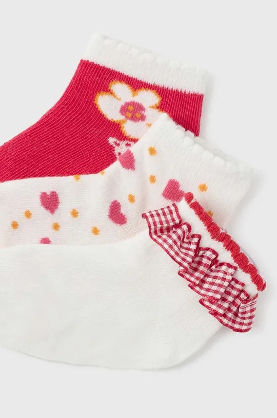 Κάλτσες μωρού Mayoral 3-pack κόκκινο