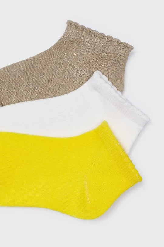 Παιδικές κάλτσες Mayoral 3-pack κίτρινο