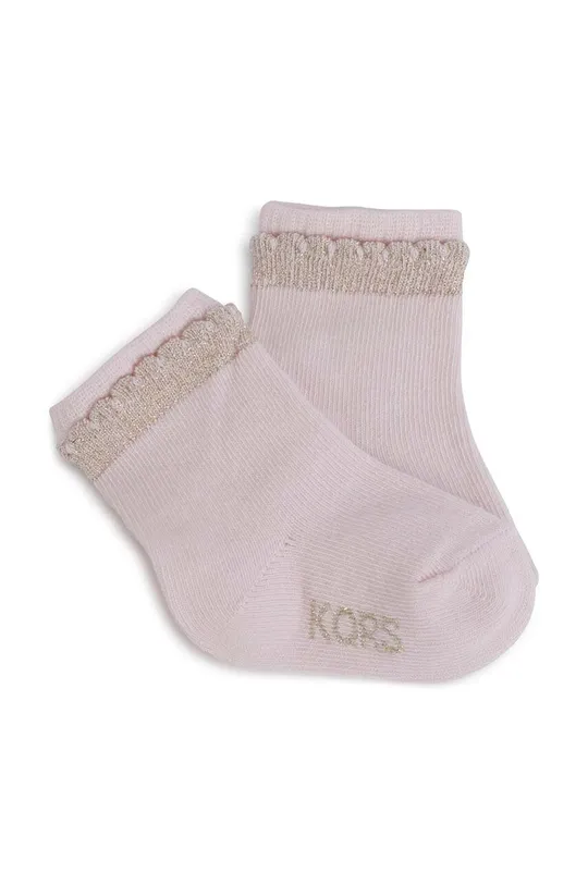 biela Detské ponožky Michael Kors 4-pak