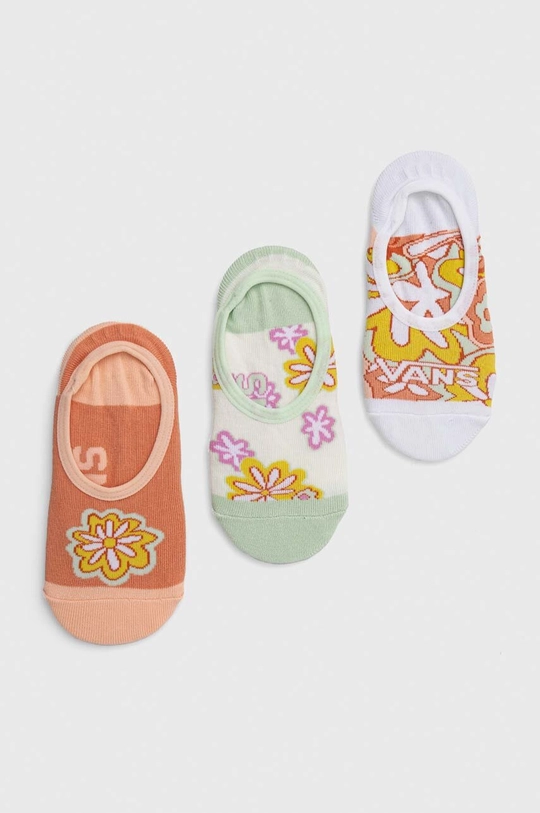 narančasta Dječje čarape Vans PSYCHEDELIC FLORAL CANO SUN BAKED 2-pack Za djevojčice