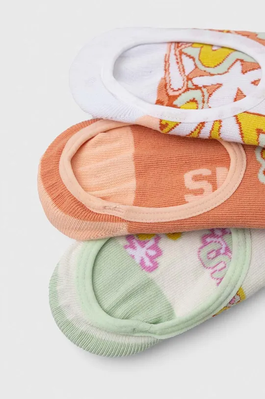 Dječje čarape Vans PSYCHEDELIC FLORAL CANO SUN BAKED 2-pack narančasta