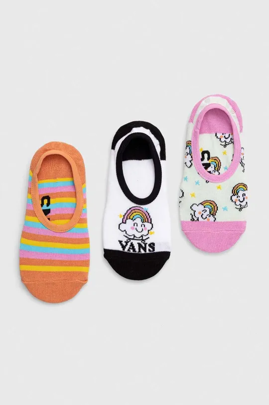 πολύχρωμο Παιδικές κάλτσες Vans RAINBOW RIDER CANOODLE White/Black 3-pack Για κορίτσια