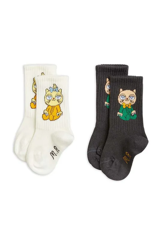 viacfarebná Detské ponožky Mini Rodini 2-pak Detský