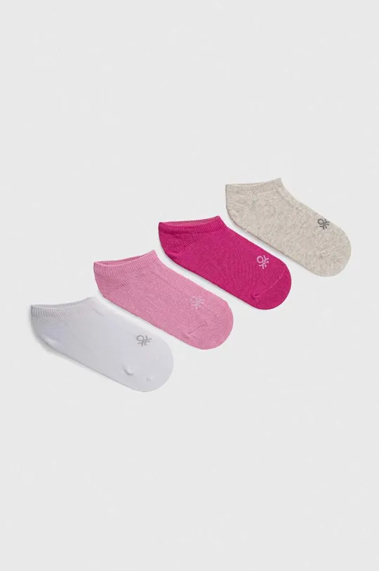 ροζ Παιδικές κάλτσες United Colors of Benetton 4-pack Παιδικά