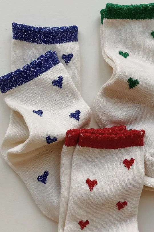 bijela Dječje čarape Konges Sløjd 3-pack Dječji