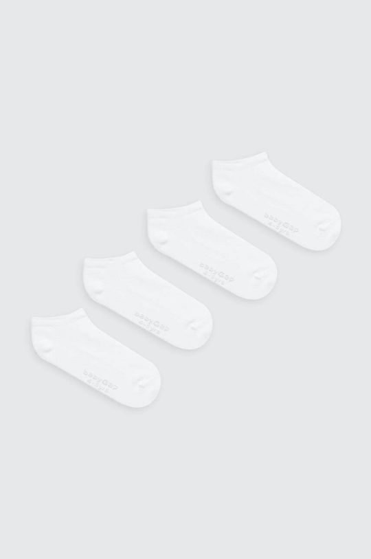 bílá Dětské ponožky GAP 4-pack Dětský