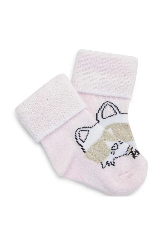 Παιδικές κάλτσες Karl Lagerfeld 2-pack ροζ