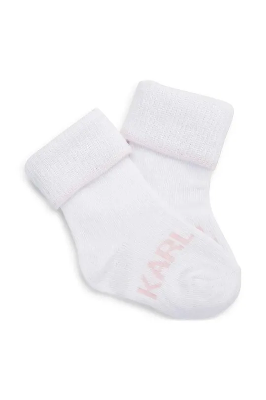 ροζ Παιδικές κάλτσες Karl Lagerfeld 2-pack