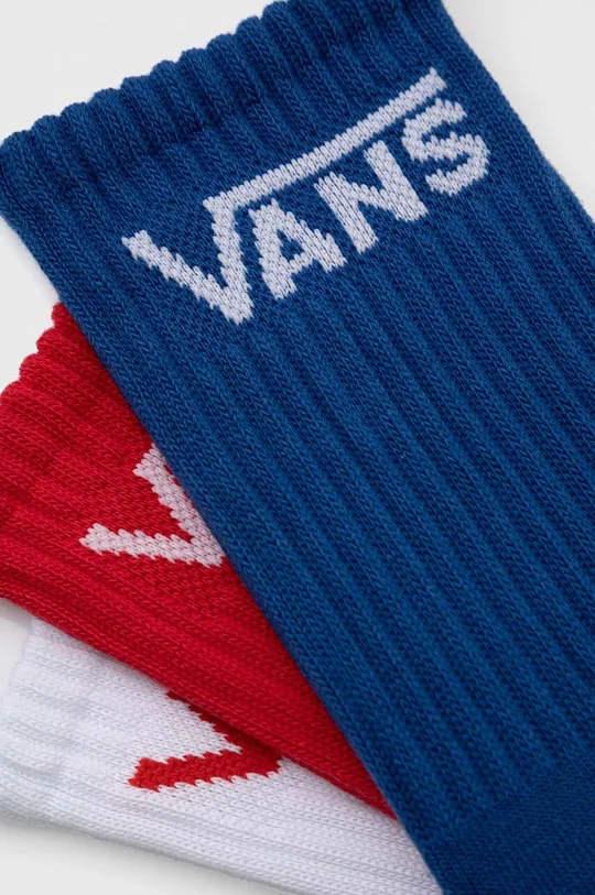 Шкарпетки Vans BY CLASSIC CREW BOYS TRUE RED/WHITE 3-pack барвистий