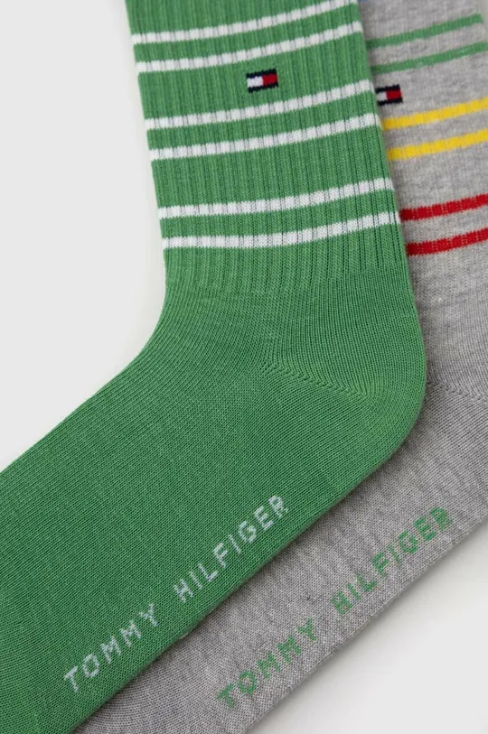 Дитячі шкарпетки Tommy Hilfiger 2-pack зелений