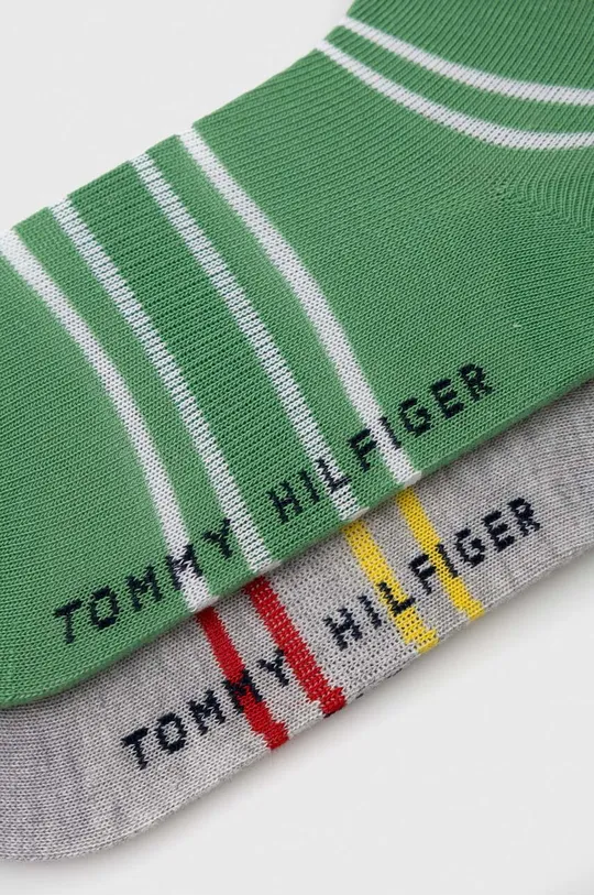 Otroške nogavice Tommy Hilfiger 2-pack zelena