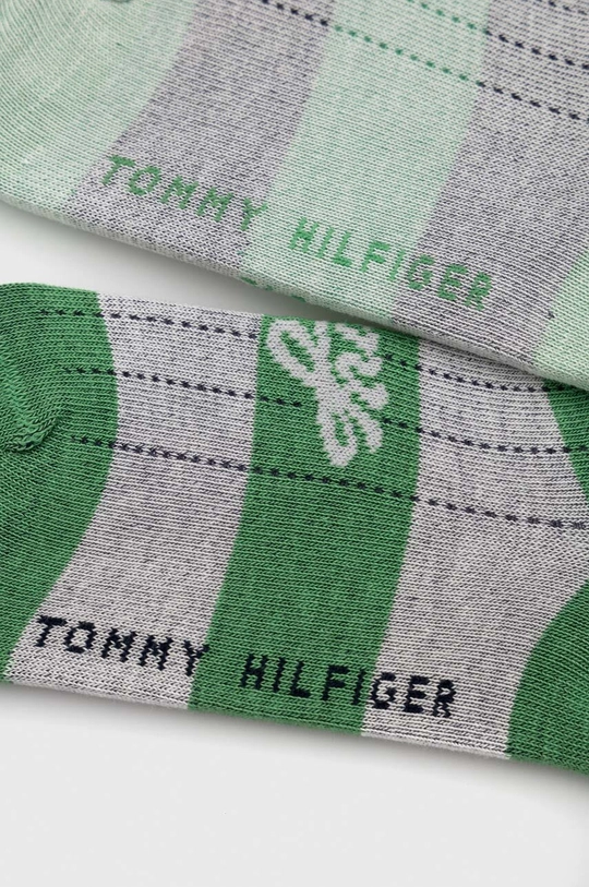 Otroške nogavice Tommy Hilfiger 2-pack zelena