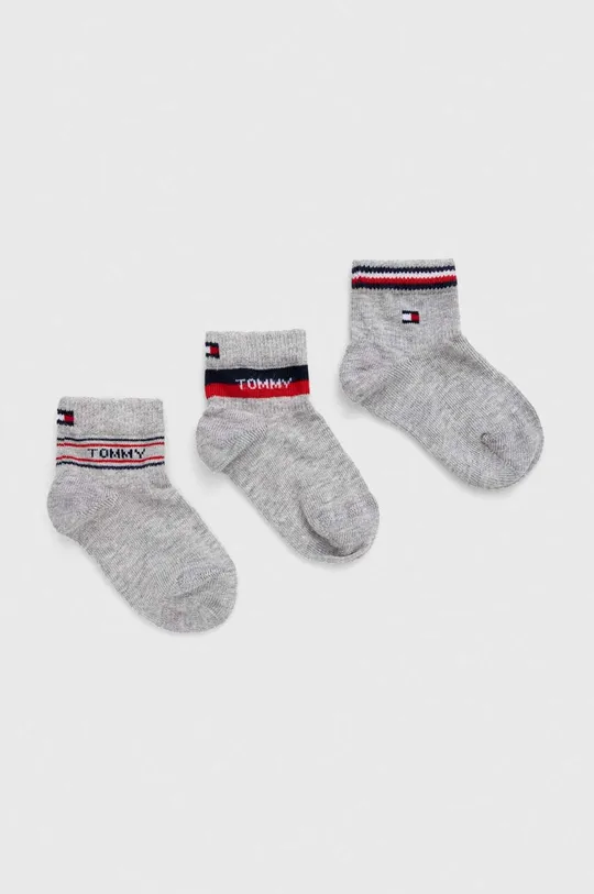 siva Dječje čarape Tommy Hilfiger 3-pack Dječji
