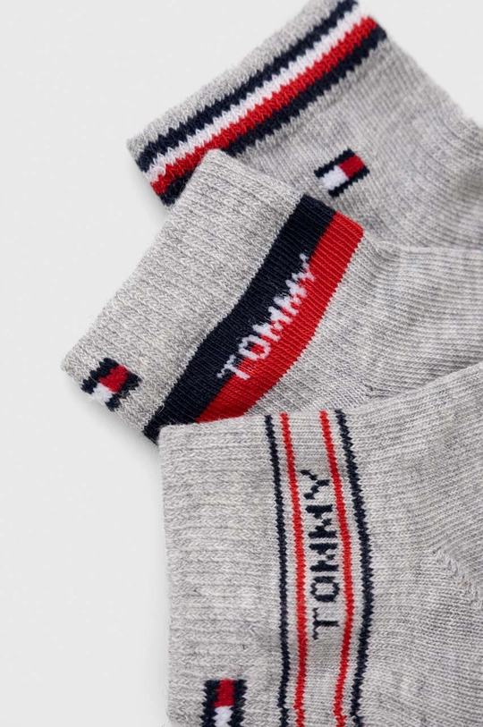 Otroške nogavice Tommy Hilfiger 3-pack siva