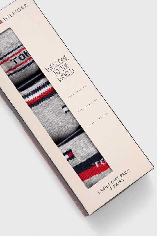 Otroške nogavice Tommy Hilfiger 3-pack  75 % Bombaž, 24 % Poliamid, 1 % Elastan