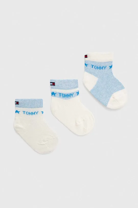 μπλε Κάλτσες μωρού Tommy Hilfiger 3-pack Παιδικά