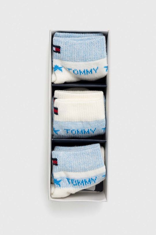 Tommy Hilfiger skarpetki niemowlęce 3-pack blady niebieski