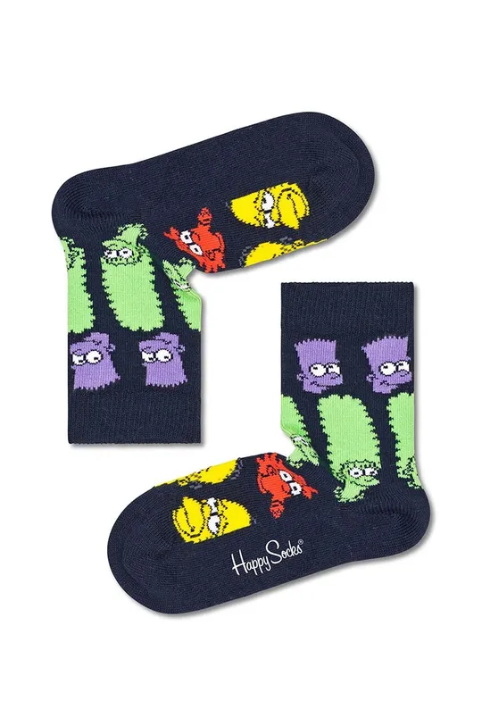 μαύρο Παιδικές κάλτσες Happy Socks Rainbow Family Παιδικά