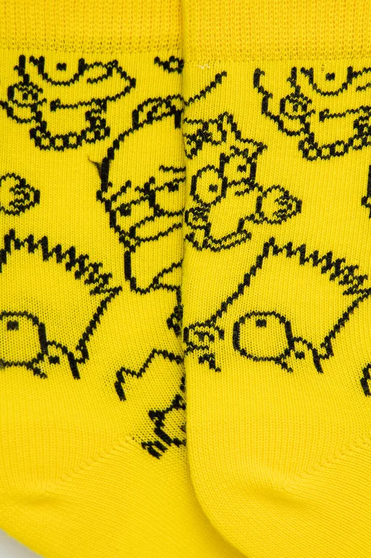 Παιδικές κάλτσες Happy Socks The Simpsons Family Kids κίτρινο