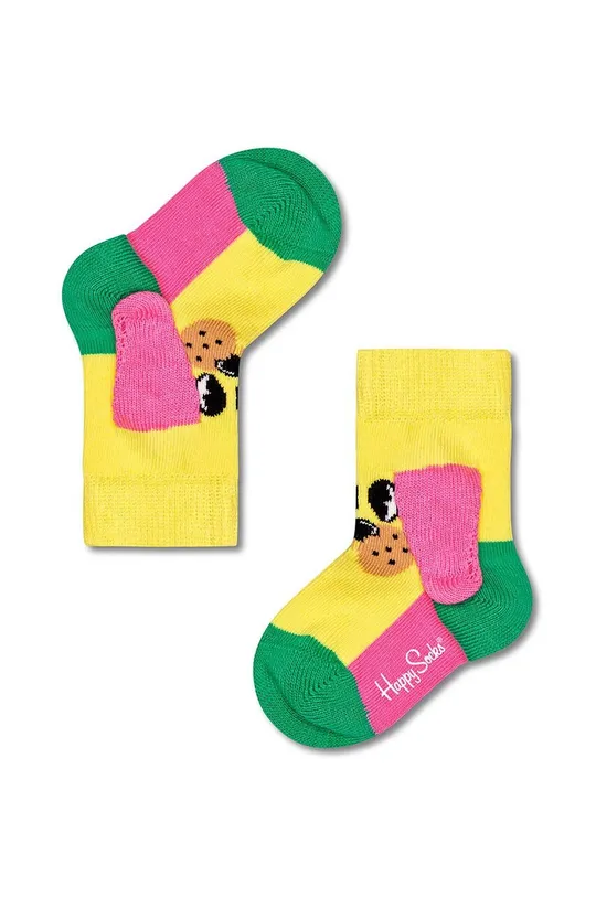 Happy Socks skarpetki dziecięce Kids Doggo żółty