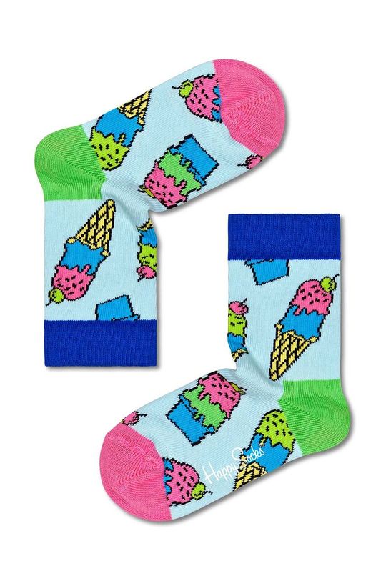 jasny niebieski Happy Socks skarpetki dziecięce Kids Ice Cream Dziecięcy