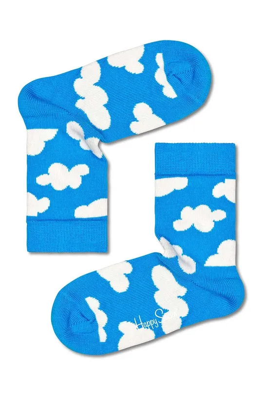 μπλε Παιδικές κάλτσες Happy Socks Kids Cloudy Παιδικά