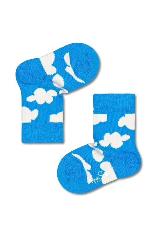Happy Socks skarpetki dziecięce Kids Cloudy niebieski