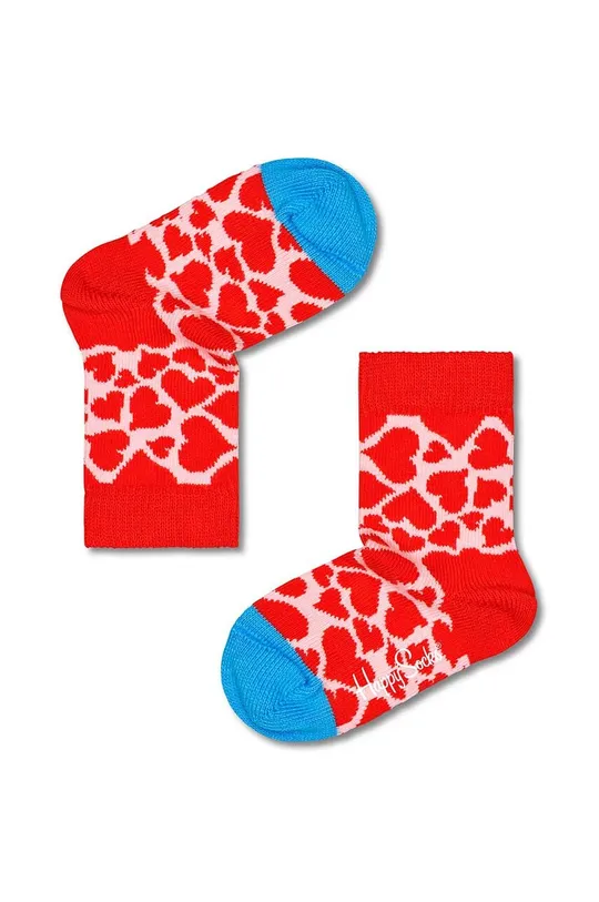Παιδικές κάλτσες Happy Socks Kids Hearts κόκκινο