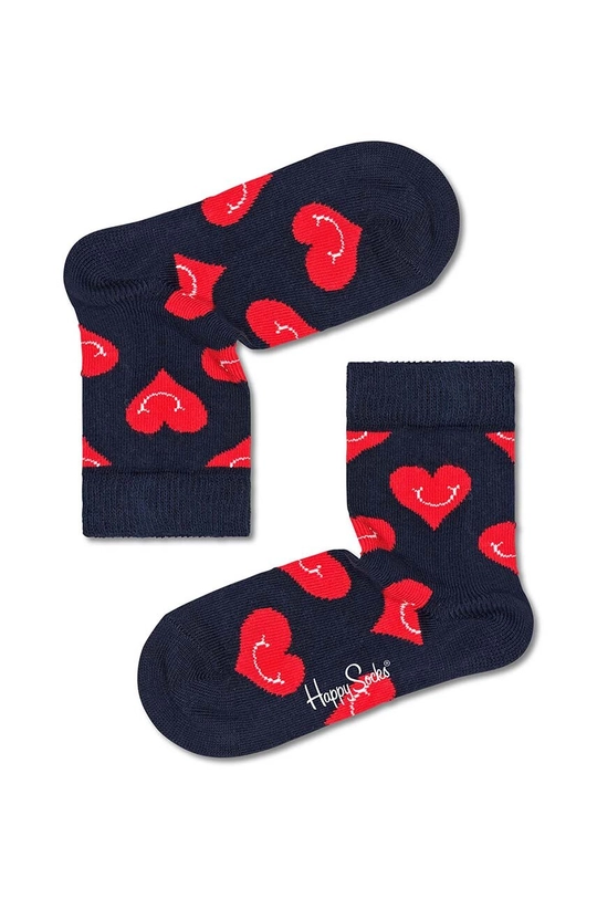 crna Dječje čarape Happy Socks Smiley Heart Dječji