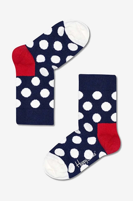 Παιδικές κάλτσες Happy Socks Big Dot Sock ψηλές κάλτσες σκούρο μπλε KBDO01.6501