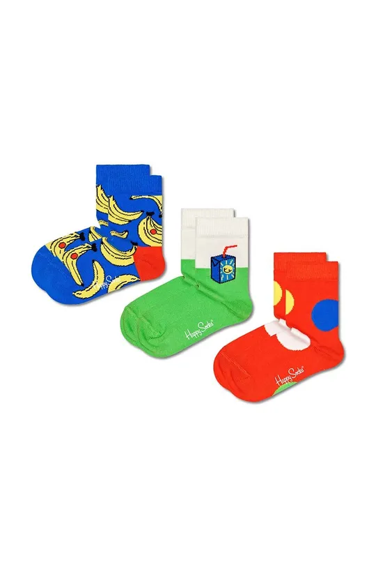 πολύχρωμο Παιδικές κάλτσες Happy Socks Kids Banana 3-pack Παιδικά